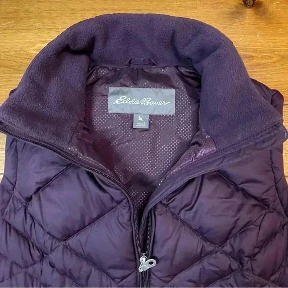 Eddie Bauer | Quilted Down Vest | Dark Purple | Women’s S - Picture 2 of 4